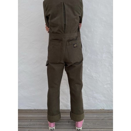 Combinaison Femme "Louv" Canvas Kaki - L'Ouvrière Moderne
