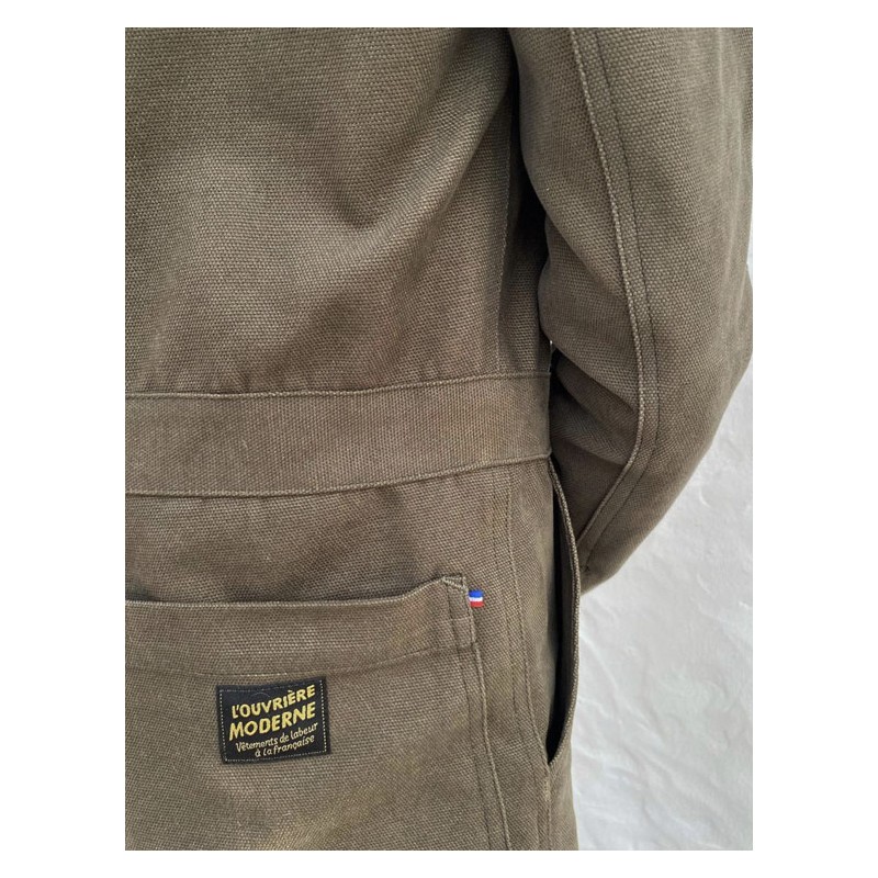 Combinaison Femme "Louv" Canvas Kaki -...