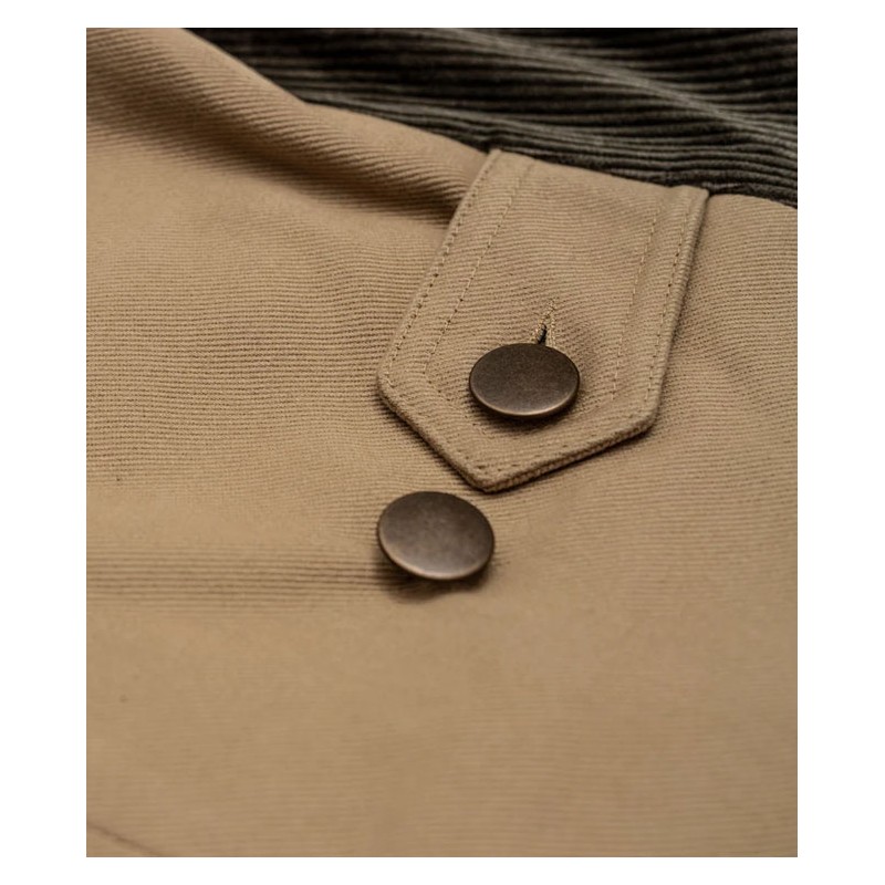 THE "RAOUL" WAISTCOAT IN BROWN VELVET AND LIGHT...