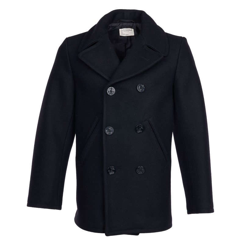 Navy Pea Coat - 1938 Pea Coat Black Wool USN...