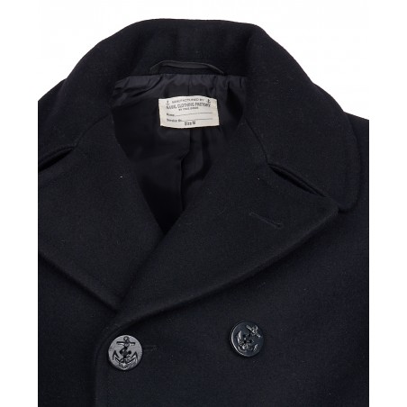 Caban Navy – 1938 Pea Coat schwarze Wolle USN Pike Brothers