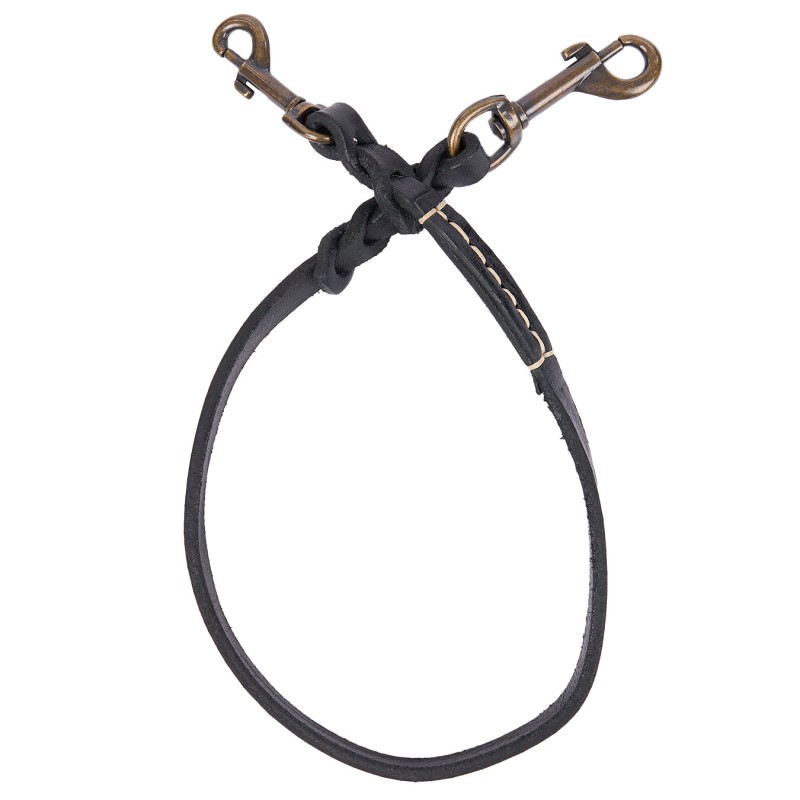 Lanière noire pour portefeuille ou porte-clés -...