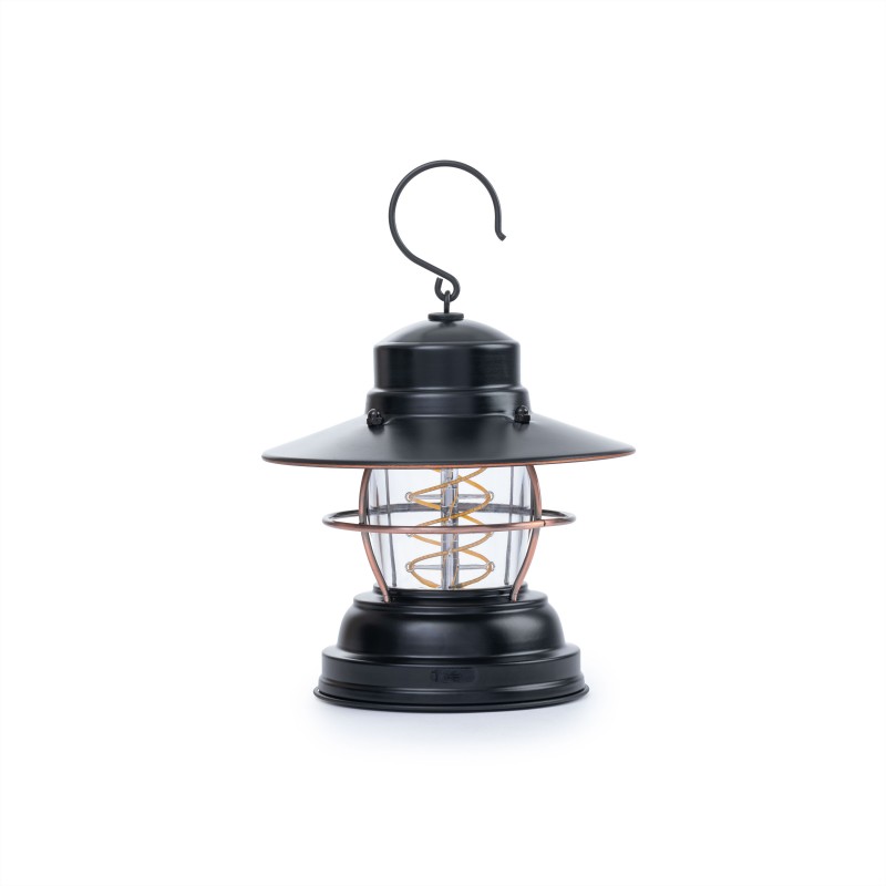 Outpost Antique Bronze Lantern with Battery –...