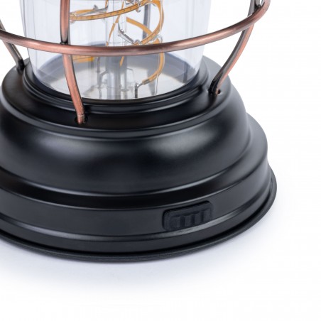 Outpost Antique Bronze Lantern with Battery – Barebones Living