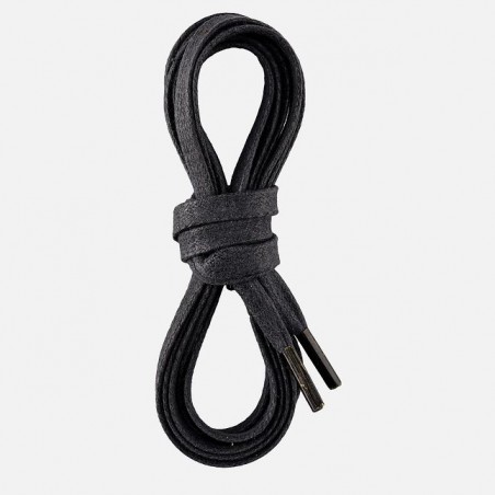 Black flat waxed cotton laces / Brown 97155 FLAT WAXED LACE 48 Inch - 122 cm Red Wing Shoes