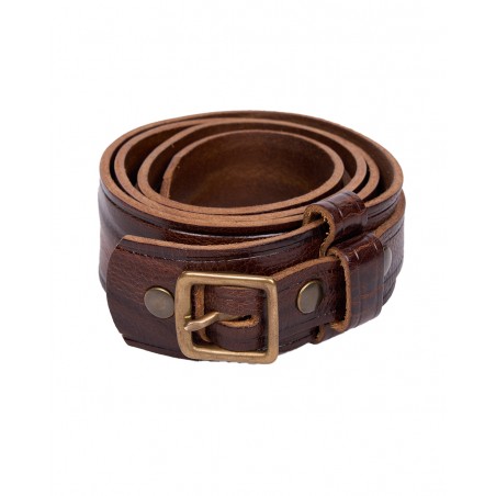 Ceinture 1949 Western Belt marron - Pike Brothers