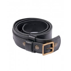Gürtel 1949 Western Belt dunkelgrau - Pike Brothers
