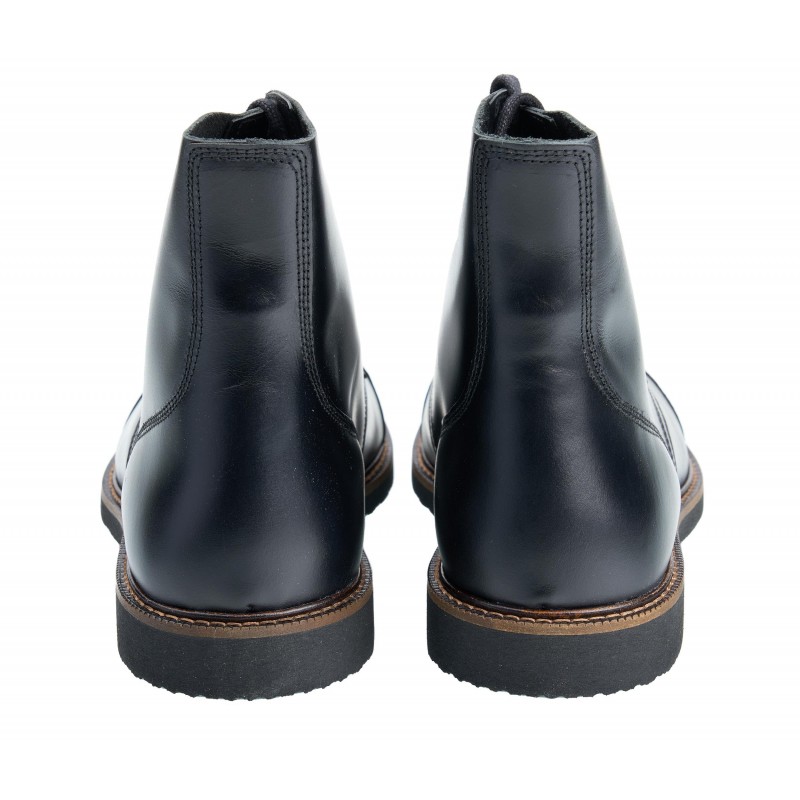 Black Leather Ankle Boots 1966 Low Quarters...