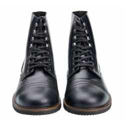 Schwarze Lederstiefeletten 1966 Low Quarters Black - Pike... 2