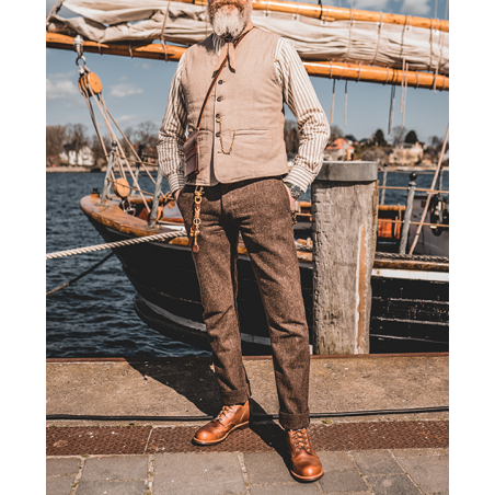 Lederstiefeletten braun 1966 Low Quarters Redwood Brown Pike Brothers