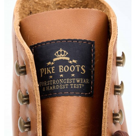 Brown leather ankle boots 1966 Low Quarters Redwood Brown Pike Brothers