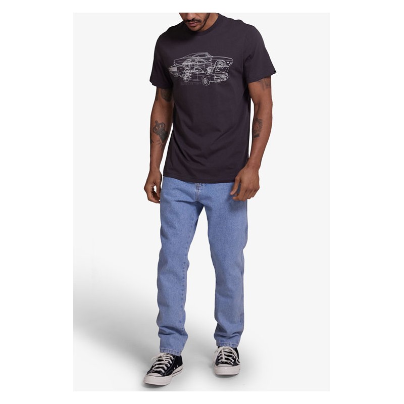 T-SHIRT BIO-BAUMWOLLE CHARGER TEE ANTHRAZIT –...