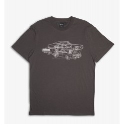 T-SHIRT BIO-BAUMWOLLE CHARGER TEE ANTHRAZIT – Deus Ex...