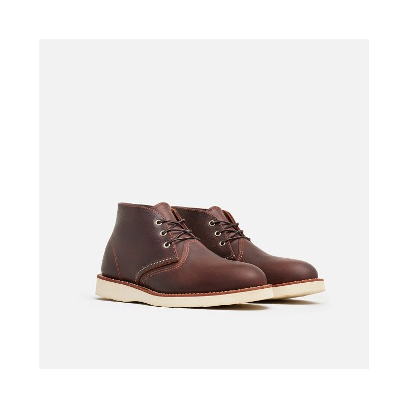 3141 Work Chukka Briar Oil Slick Boots - Red...