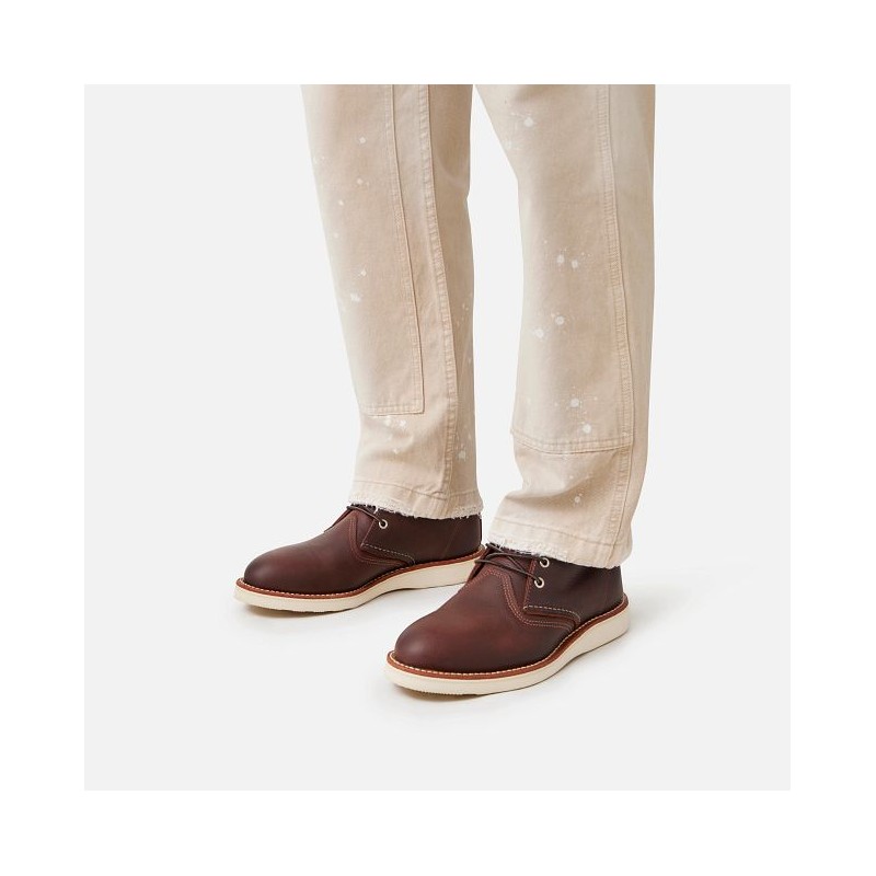 3141 Work Chukka Briar Oil Slick Boots - Red...