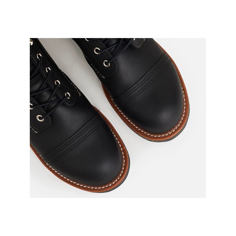 Bottines 8084 Iron Ranger Black Harness - Red...