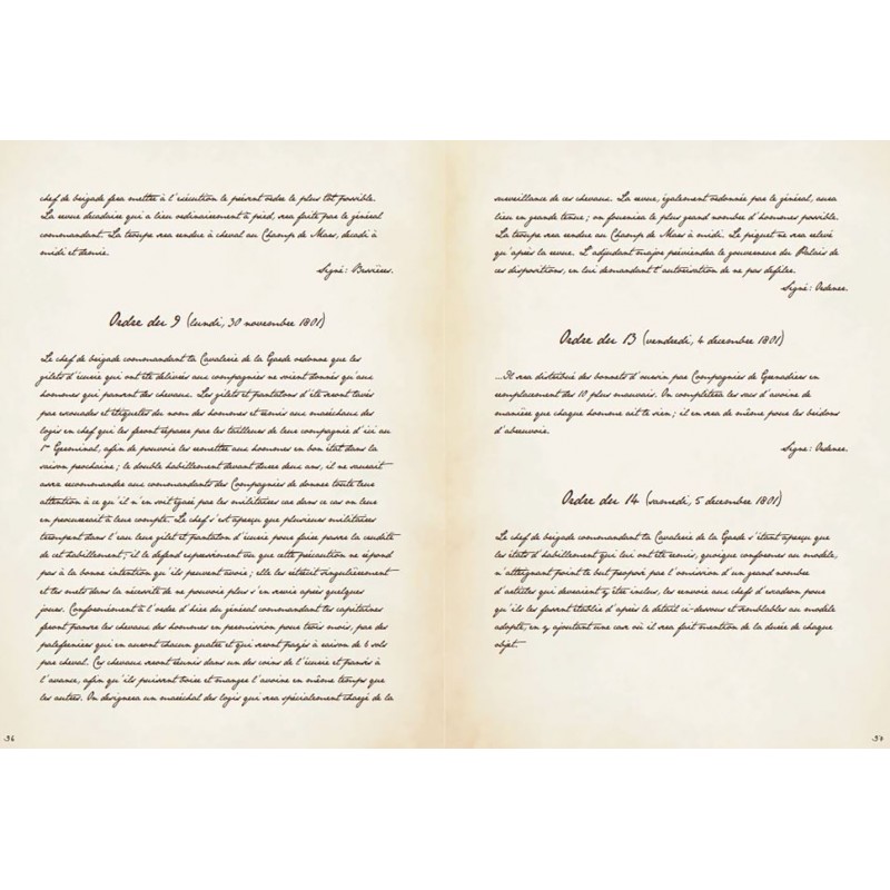 LES CAHIERS D'EUGÈNE DE BEAUHARNAIS - Garde des...