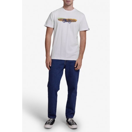 ORGANIC COTTON T-SHIRT SEASIDER TEE WHITE - Deus Ex Machina
