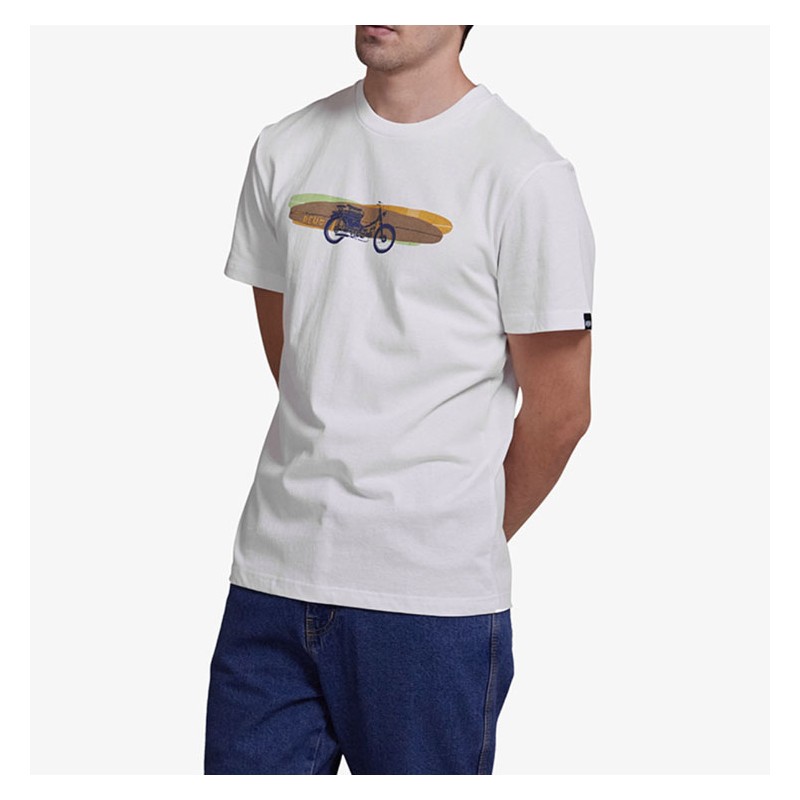 T-SHIRT COTON BIO SEASIDER TEE WHITE - Deus Ex...