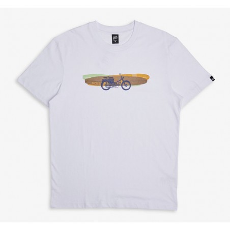 T-SHIRT COTON BIO SEASIDER TEE WHITE - Deus Ex Machina