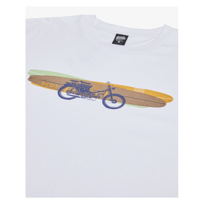 T-SHIRT COTON BIO SEASIDER TEE WHITE - Deus Ex...