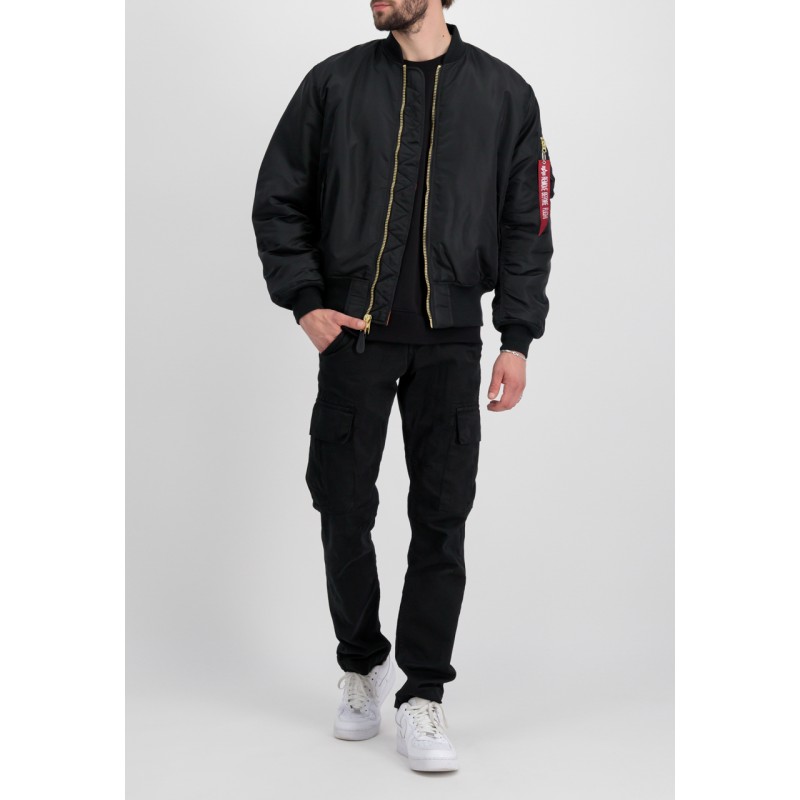 Blouson Pilote Bombers MA-1 Noir - Alpha...