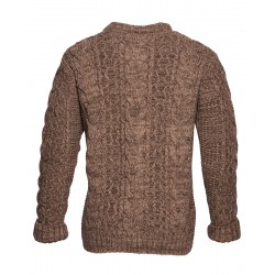 100% Merino Wool Sweater 1946 Mountaineer Sweater Brown... 2
