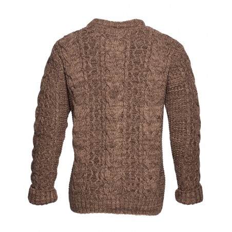 Pullover 100% Merinowolle 1946 Mountaineer Sweater brown melange – Pike Brothers