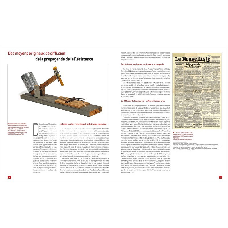 HISTOIRE D'OBJETS DE LA RÉSISTANCE