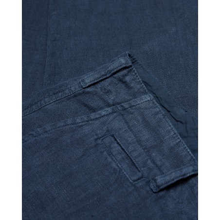 Hose 100% Leinen marineblau - Portuguese Flannel