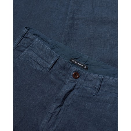 Hose 100% Leinen marineblau - Portuguese Flannel