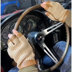 Driving Mittens "Summer Gloves Sheep Nappa & Knit" - Stetson 2