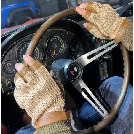 Wanten rijhandschoenen "Summer Gloves Sheep Nappa & Knit" - Stetson