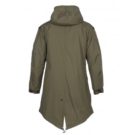 Parka de campaña Fishtail M1951 verde oliva - Pike Brothers