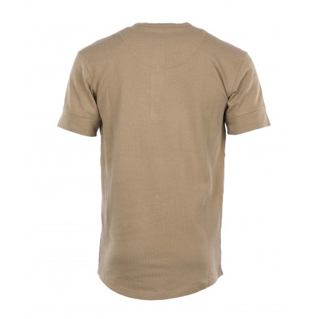 T-shirt 1927 Henley Shirt a maniche corte beige Mojave - Pike Brothers