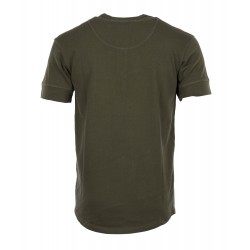 Camiseta 1927 Henley Shirt de manga corta verde Mojave -... 2