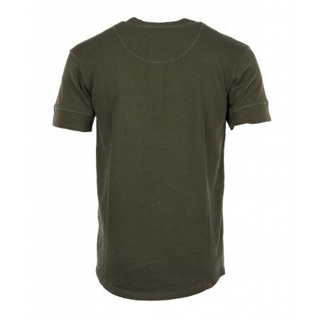 Camiseta 1927 Henley Shirt de manga corta verde Mojave - Pike Brothers