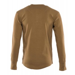 Camiseta 1927 Henley Shirt long sleeve Mojave brown -... 2