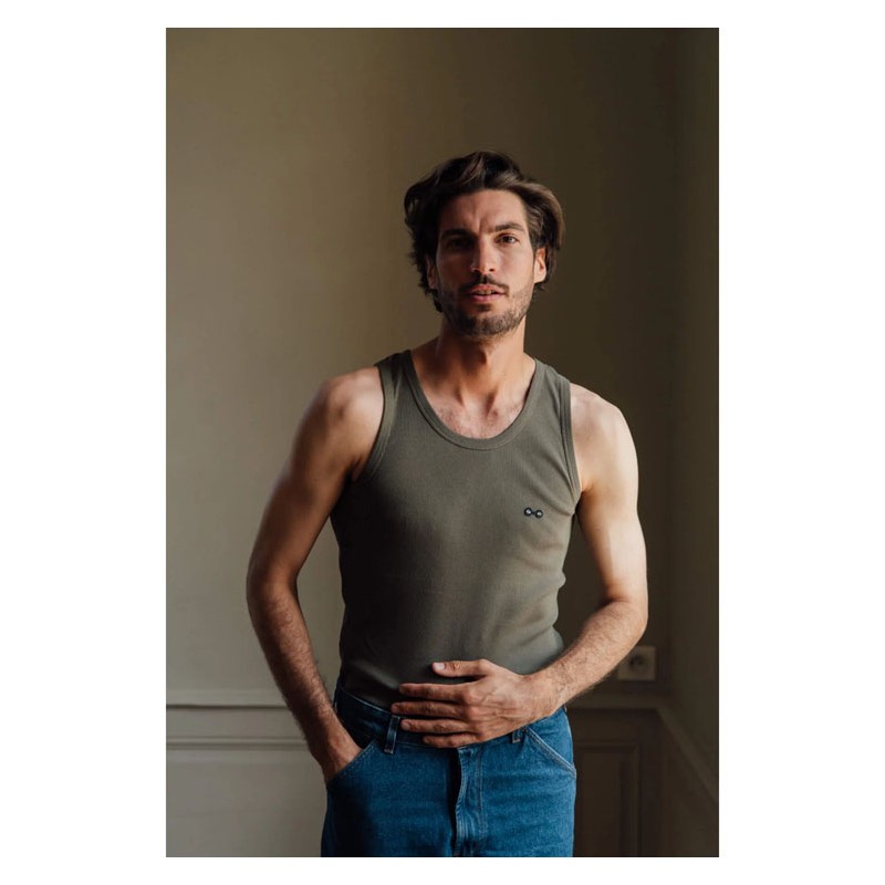 The Authentic Marcel Tank Top Khaki - Les...