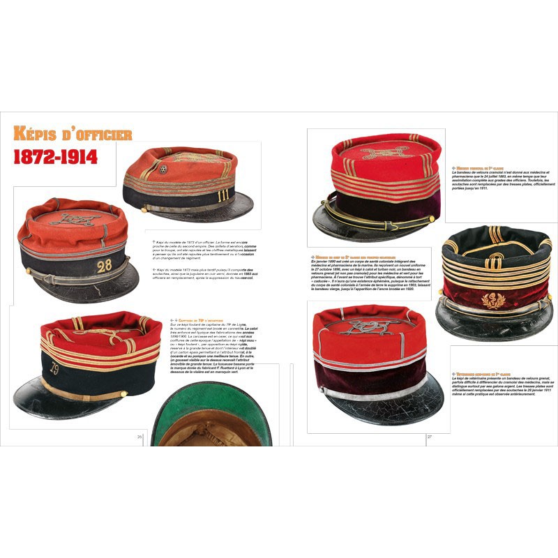 LES COIFFURES MILITAIRES FRANCAISES - GUIDE...