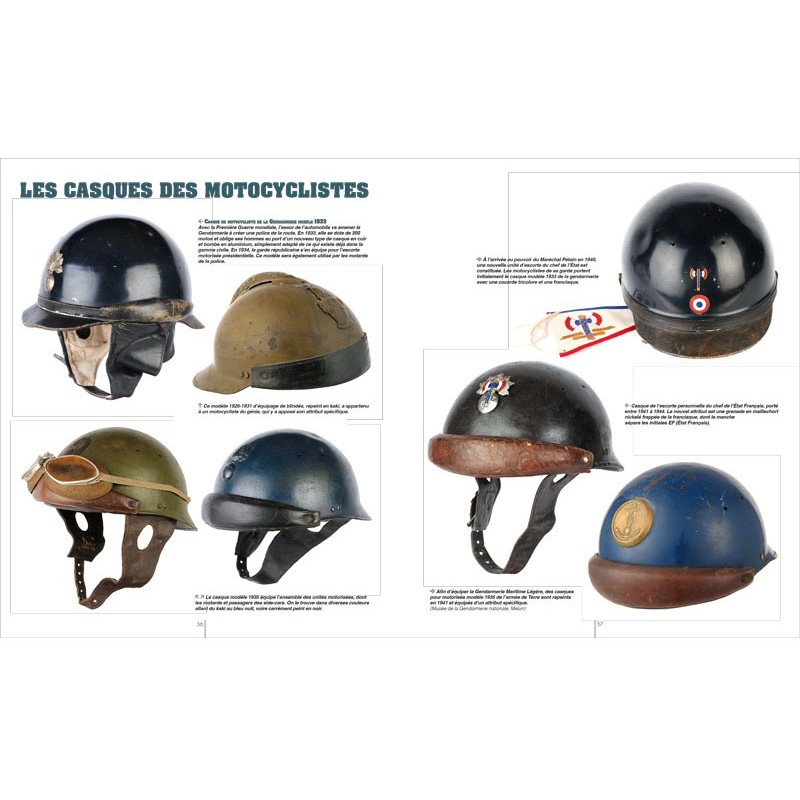 DE FRANSE MILITAIRE HELMEN - GUIDE MILITARIA N° 9