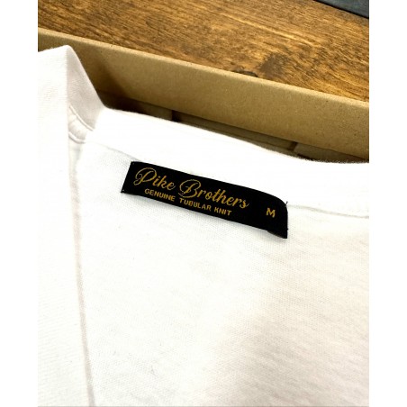 Set van 2 tubulaire T-shirts V-hals wit - 1965 V-Neck Set white - Pike Brothers
