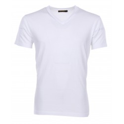 Set van 2 tubulaire T-shirts V-hals wit - 1965 V-Neck Set...