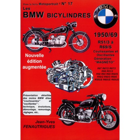 BMW Tweecilinders 1950/69 van de R51/3 tot de R69/S Glijdende en Zwenkende generatie "magneto"