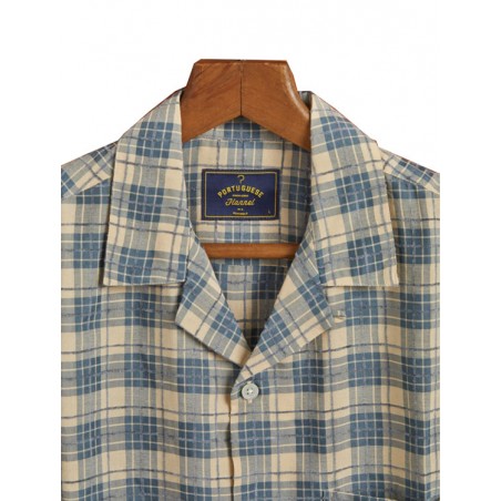 Licht kortemouwhemd Trail Blue - Portuguese Flannel