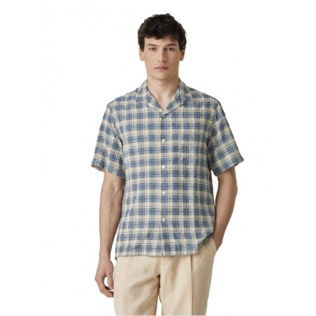 Trail Blue lightweight short-sleeve shirt - Portuguese Flannel
