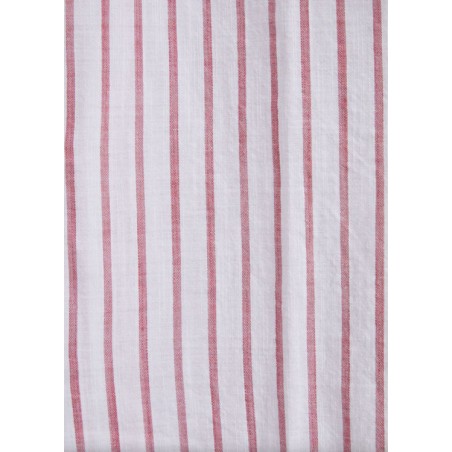 Kurzarmhemd 100% Baumwolle Beach Cabin red - Portuguese Flannel