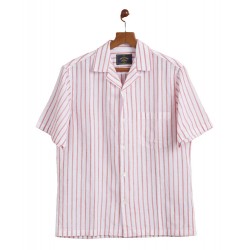 Kurzarmhemd 100% Baumwolle Beach Cabin red - Portuguese...