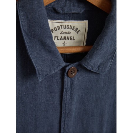 Linnen jasje Labura marineblauw - Portuguese Flannel