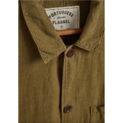 Linnen jas Labura Olive - Portuguese Flannel 2